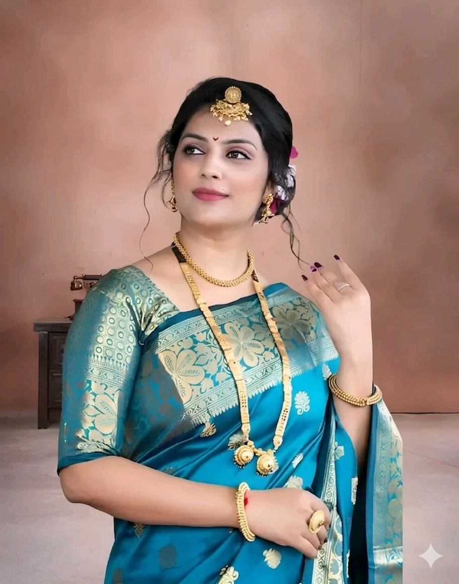 Aura Silk soli marathi pethani pure silk saree for women